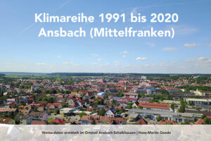 Cover Buch Klimareihe 1991 bis 2020 Ansbach