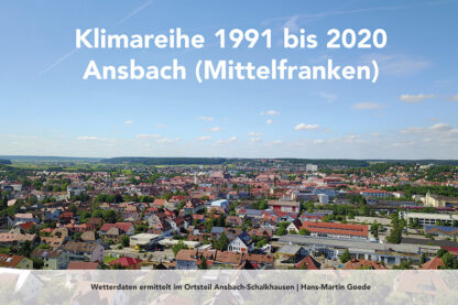 Cover Buch Klimareihe 1991 bis 2020 Ansbach